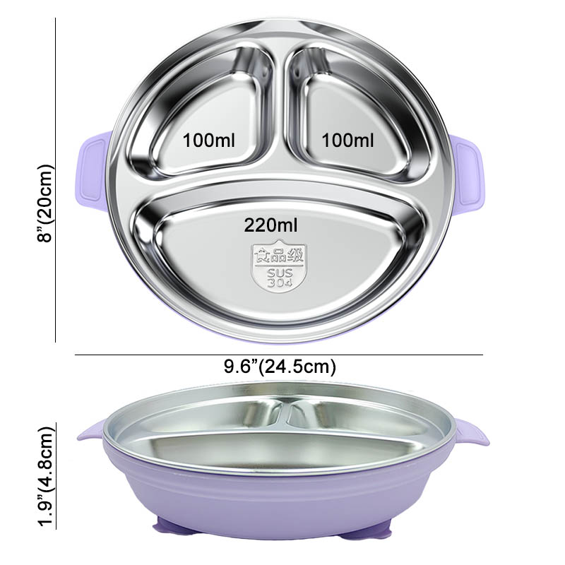 Baby Feeding Plate Stainless S - Silicone Suction Bowl recensione e prezzo