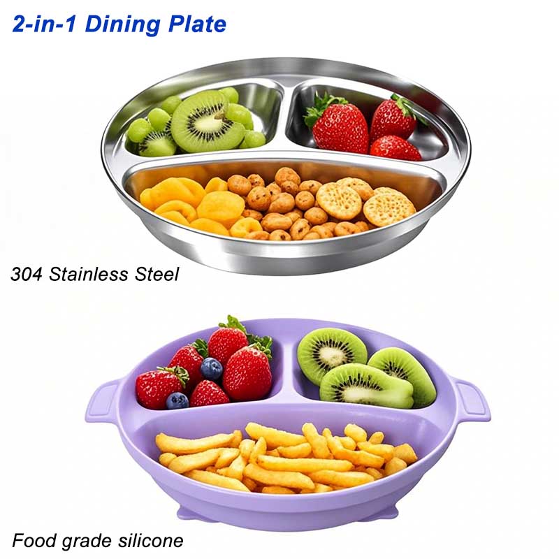Baby Feeding Plate Stainless S - Silicone Suction Bowl recensione e prezzo