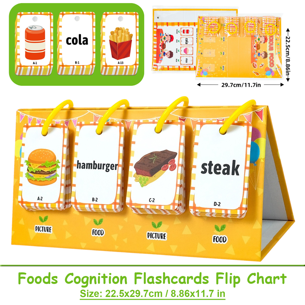 92Pcs Food Vocabulary Flash Ca - Baby Food Age recensione e prezzo