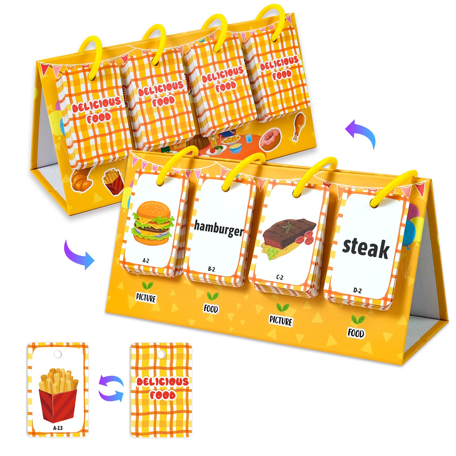 92Pcs Food Vocabulary Flash Ca - Baby Food Age recensione e prezzo