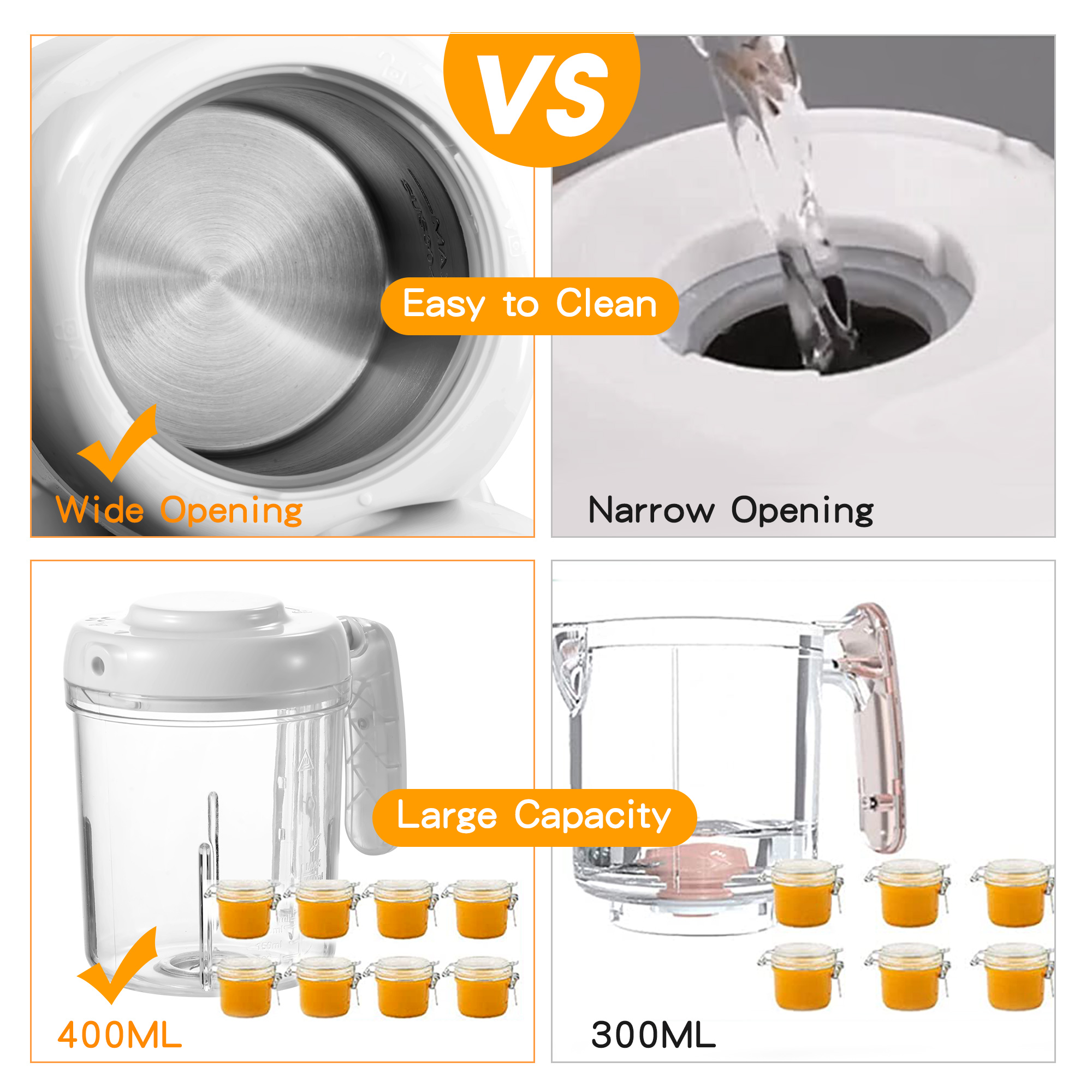 Baby Food Maker, 4 in 1 Baby F - Baby Food Steamer Baby Safe recensione e prezzo
