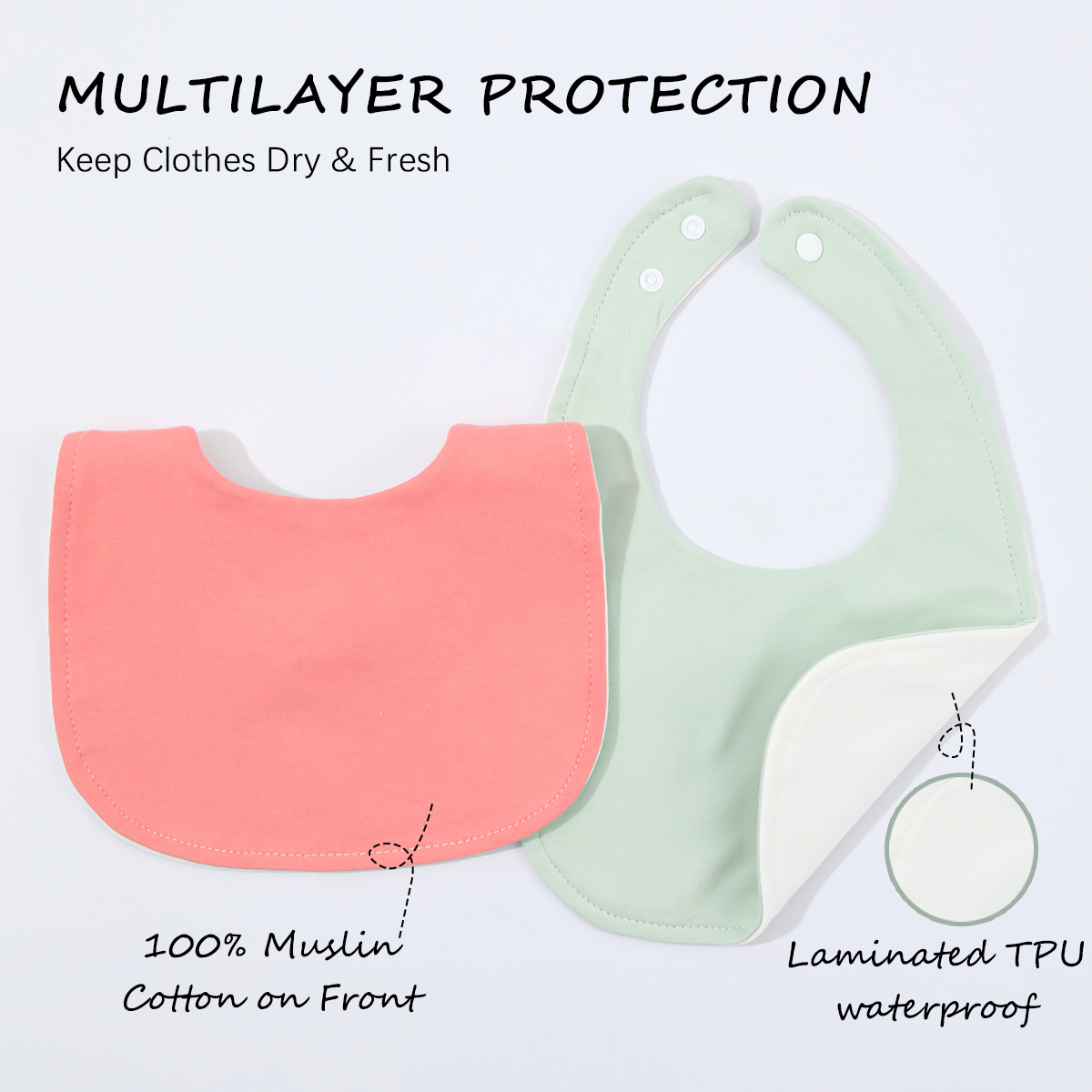 10-piece baby bib U-shaped sal - Baby Food Quantity recensione e prezzo
